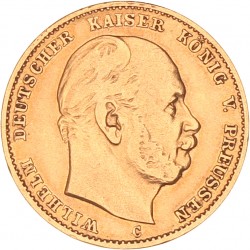 German States. Prussia. Wilhelm I. 10 Mark. 1879 A.