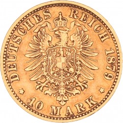 German States. Prussia. Wilhelm I. 10 Mark. 1879 A.