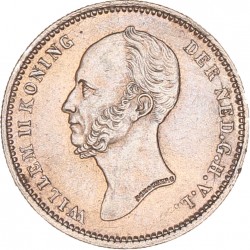 25 Cent. Willem II. 1849. Prachtig / UNC.