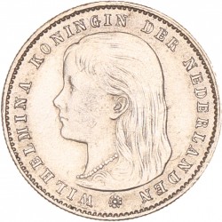 25 Cent. Wilhelmina. 1895. Prachtig -.