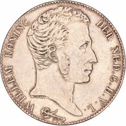 3 Gulden. Willem I. 1824. Zeer Fraai / Prachtig.