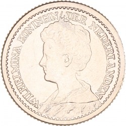 ½ Gulden. Wilhelmina. 1919. UNC.