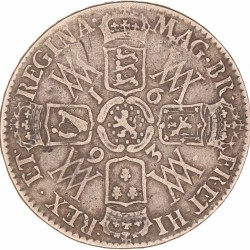 Great Britain. William and Mary. ½ crown. 1693 QUINTO.