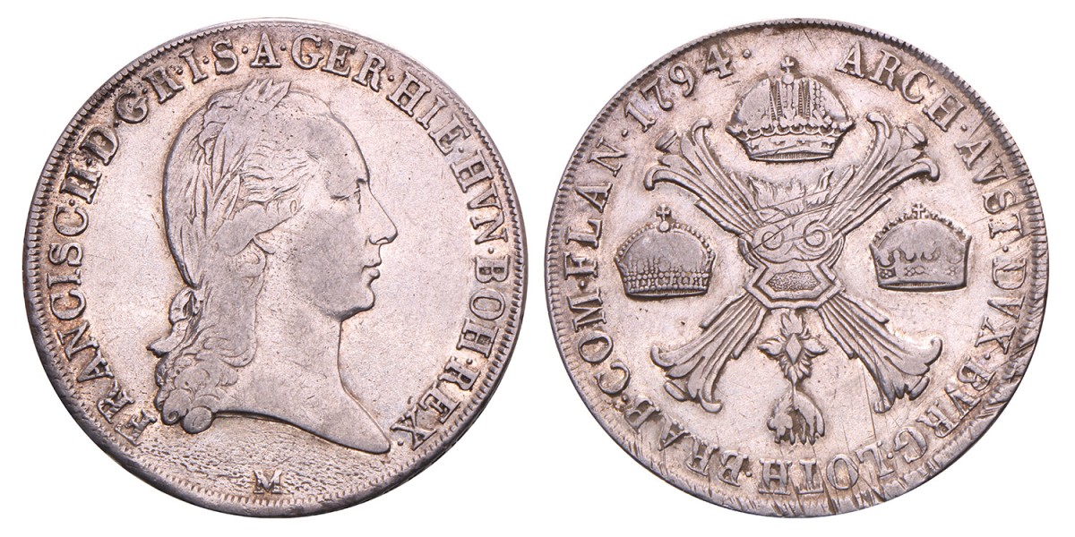 Italian states. Milan. Franz II. Crocione. 1794 M.