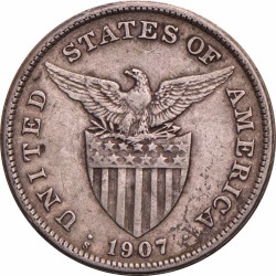 Philippines. American Administration. 1 Peso. 1907.