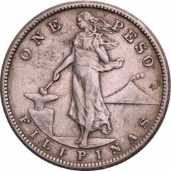 Philippines. American Administration. 1 Peso. 1907.