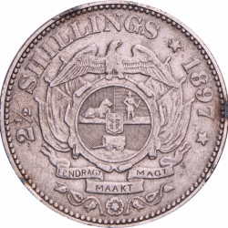 South Africa. Zuid-Afrikaanse Republiek. ZAR. 2½ Shillings. 1897.