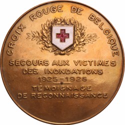 Belgium. 1926. Honor medal, aid to the victims.