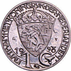 1 Gulden. Wilhelmina. 1928. FDC.