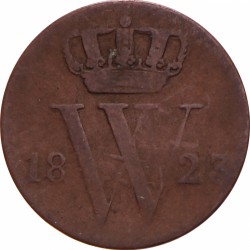 ½ Cent. Willem I. 1823 B. Fraai.