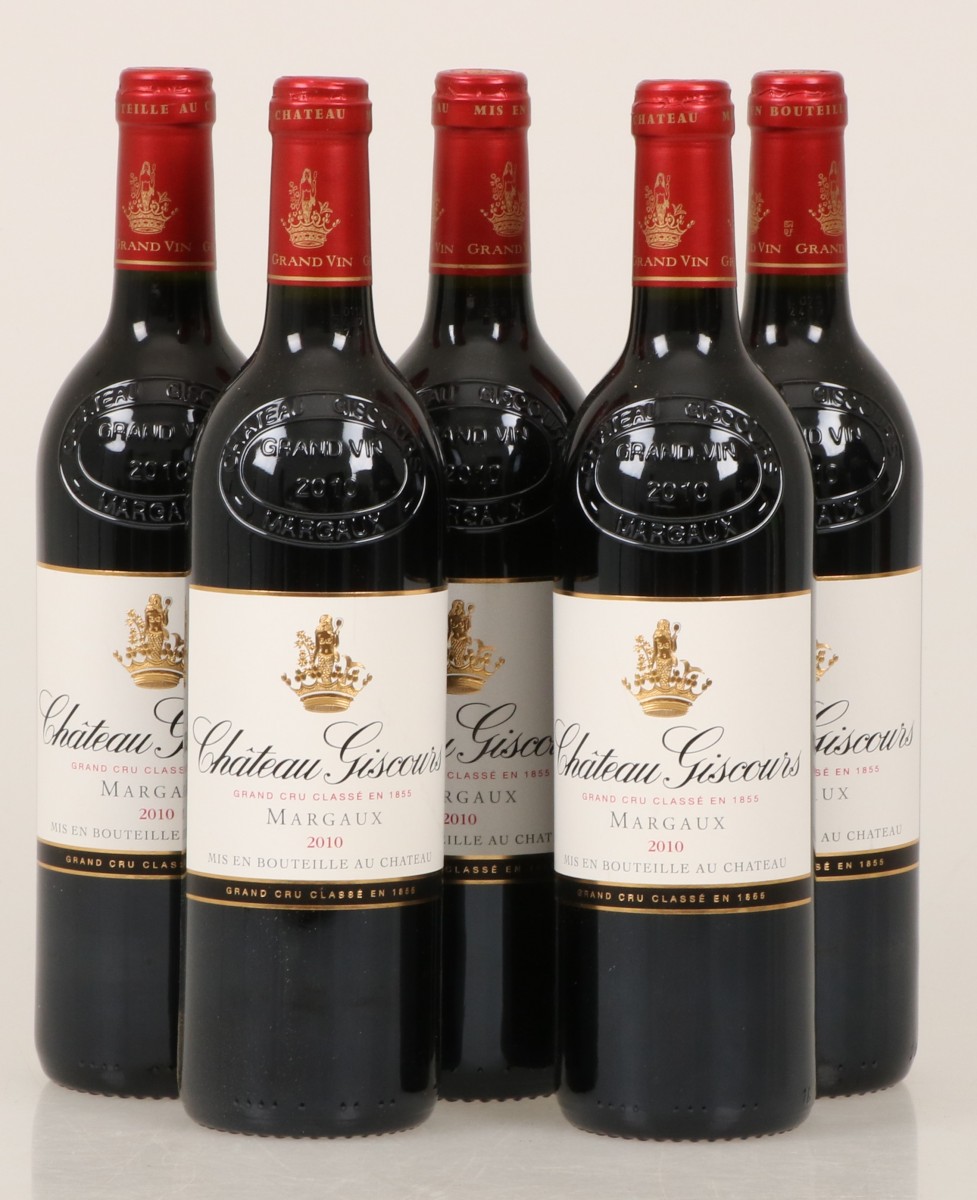 (5x) Château Giscours - Margaux - Grand Cru Classé - 2010.