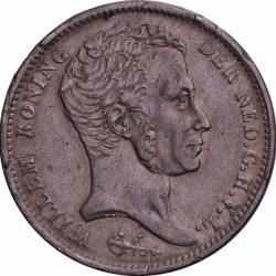 1 Gulden. Willem I. 1832/22. Zeer Fraai -.