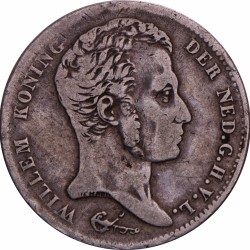 1 Gulden. Willem I. 1820 U. Fraai / Zeer Fraai.