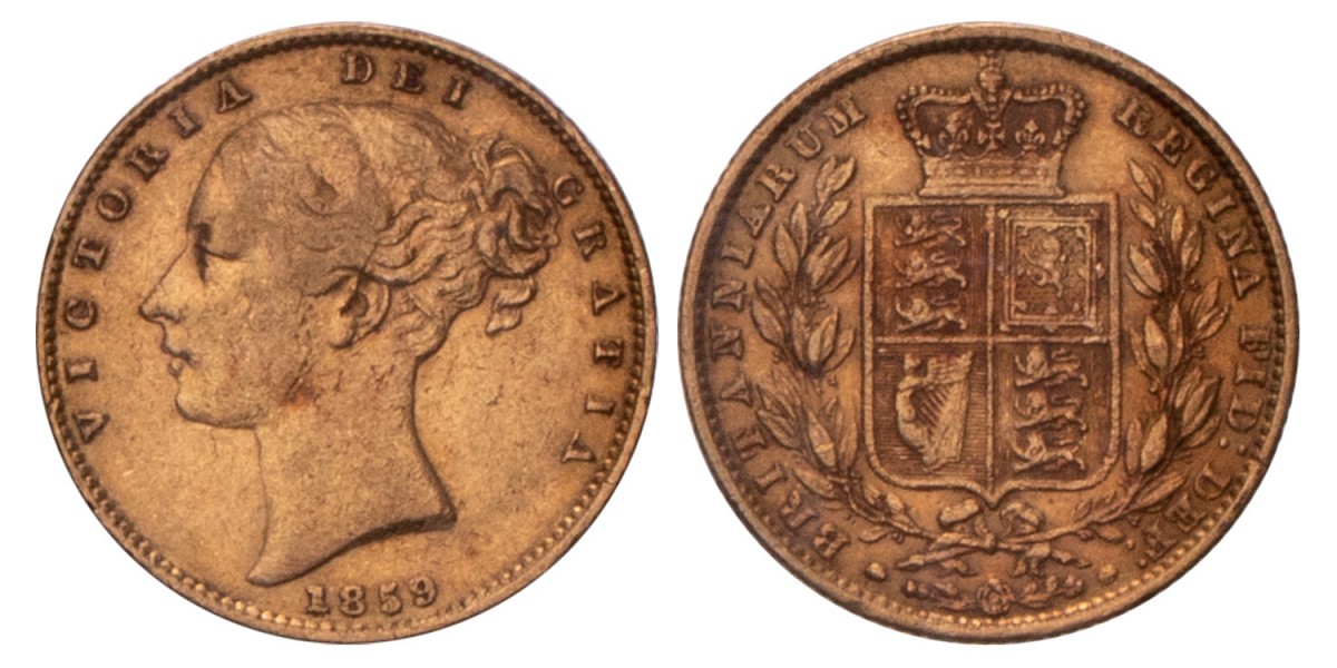 Great Britain. Victoria. Sovereign. 1859.