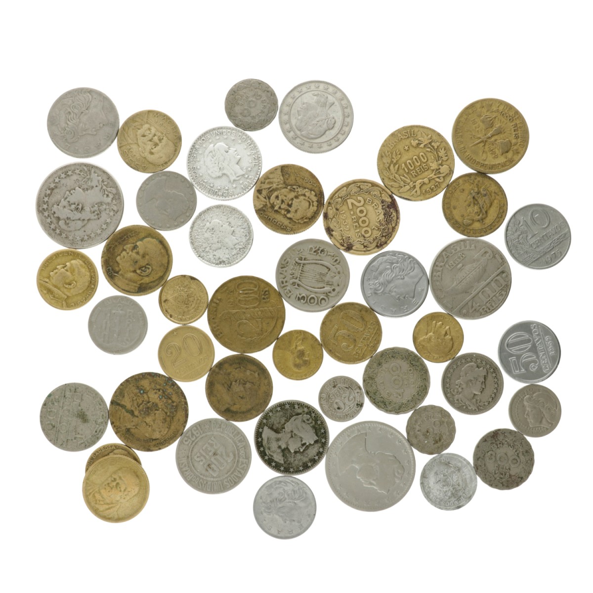 Brazil. Lot (46) 100 Reis - 2000 Reis. 1922 - 1940.