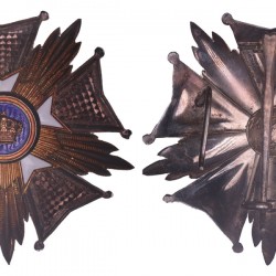 N.D. Belgium. Star of the Grand officer in the order of the Crown.