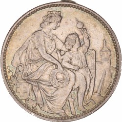 Switzerland. Schaufhausen. 5 Francs. 1865.