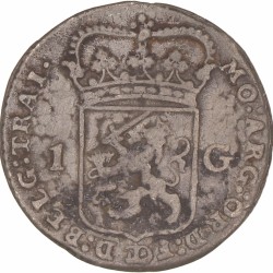 1 gulden -generaliteits-. Contemporaine vervalsing. Utrecht. 1793. Fraai +.