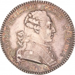 France. Artois. N.D. (1757 - 1824). Jeton with Charles X, duke of Artois.