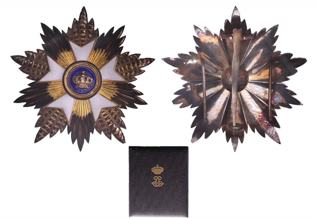 N.D. Belgium. Star of the Grandcross in the order of the Crown. Silver.