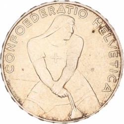 Switzerland. 5 Francs. 1939.