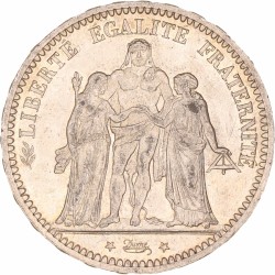 France. Third republic. 5 Francs. 1873 A.