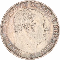 German states. Prussia. Friedrich Wilhelm IV. Thaler. 1857 A.