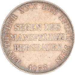 German states. Prussia. Friedrich Wilhelm IV. Thaler. 1857 A.