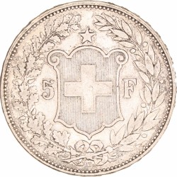 Switzerland. 5 Francs. 1894.