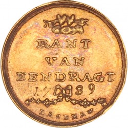 Nederland. 1789. Vriendschapspenning.