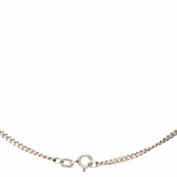 Lot van zilveren collier met hanger en een dome ring - 925/1000 en 835/1000.