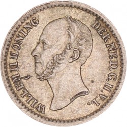 10 cent. Willem II. 1849. UNC -.