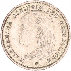 10 cent. Wilhelmina. 1893. Prachtig +.