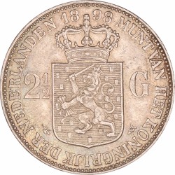 2½ Gulden. Wilhelmina. 1898. Zeer Fraai / Prachtig.