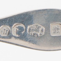 (2) delige set vleesvorkjes parelmoer / zilver.