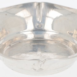 (6) delige set bonbonschaaltjes zilver.