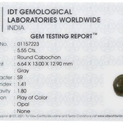 IDT-gecertificeerde natuurlijke opaal 5.55 ct.