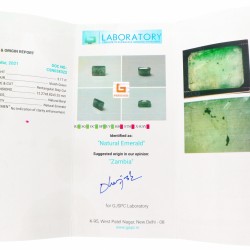 GJSPC-gecertificeerde natuurlijke smaragd 5.17 ct.