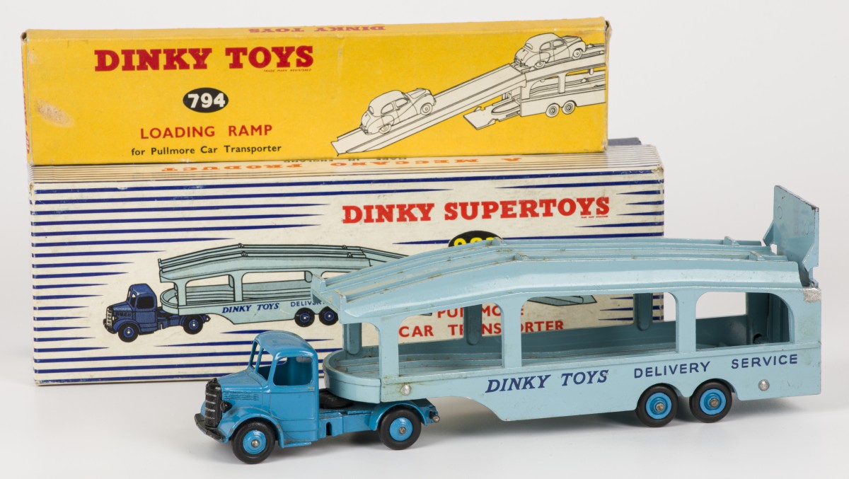 Dinky Supertoys 982 Bedford Pullmore car transporter & 794 Loading ramp