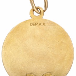 18 kt. Geelgouden A. Augis "Di Ieri, Di Domani" vintage hanger.