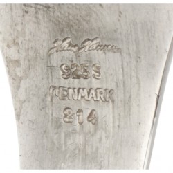 Sterling zilveren no.214 'Peak' bangle armband door Deense designer Bent Gabrielsen voor Hans Hansen.