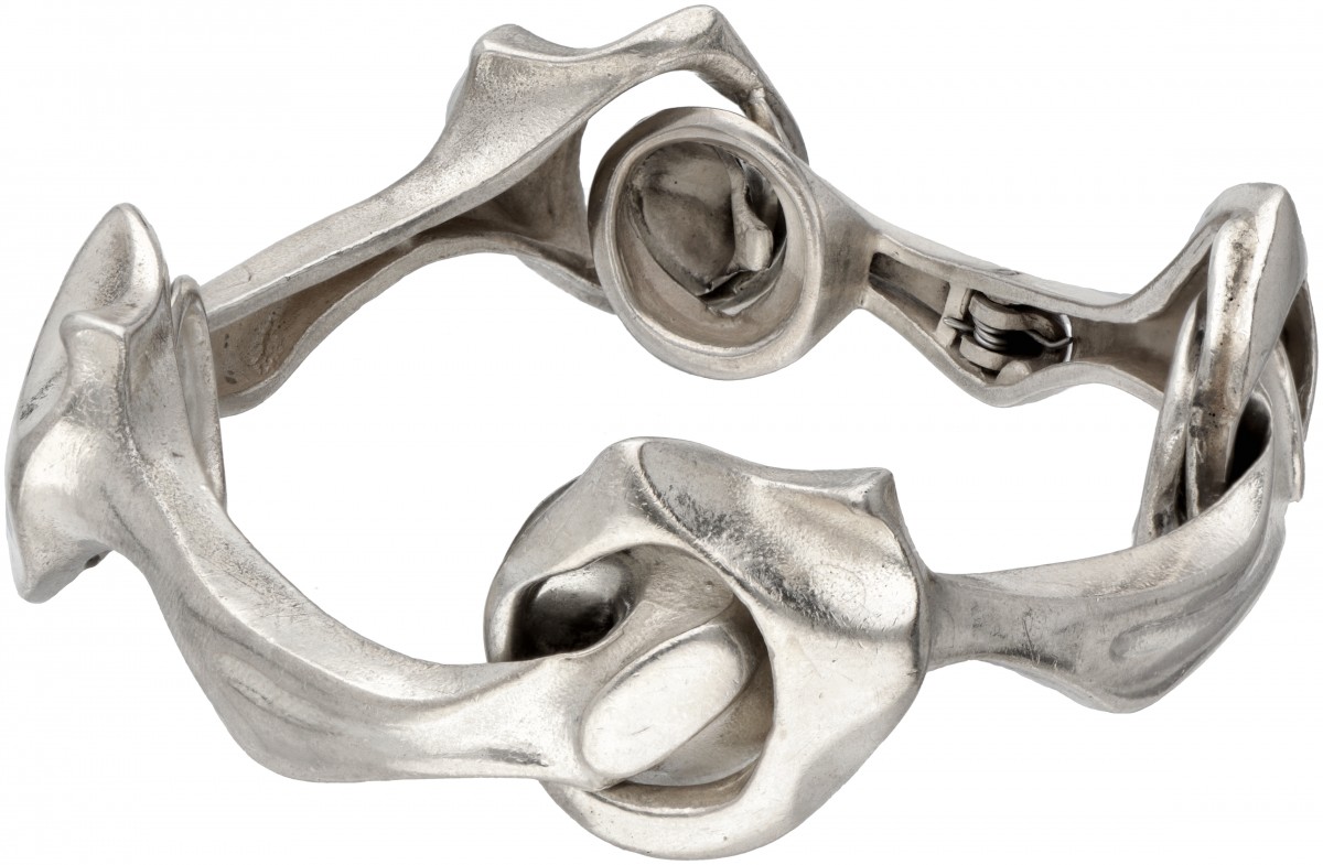 Sterling zilveren 'Kang's Chain' armband door Finse designer Björn Weckström voor Lapponia.