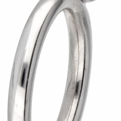 14 kt. Witgouden Bron 'Phlox' ring bezet met ca. 0.50 ct. diamant.