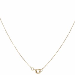 14 kt. Geelgouden vintage collier en hanger bezet met jade.