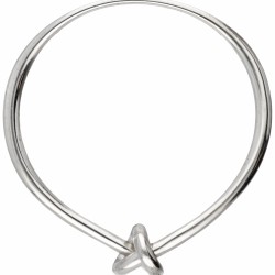 Sterling zilveren 'Knot' bangle armband door Deense designer Hans Hansen.