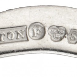 Sterling zilveren collier door Zweedse designer Alton.