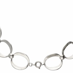 Sterling zilveren collier door Zweedse designer Alton.