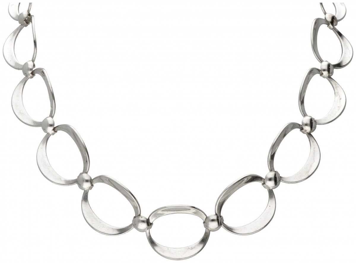 Sterling zilveren collier door Zweedse designer Alton.