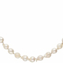 Zoetwaterparel-collier met een 14 kt. geelgouden sluiting.