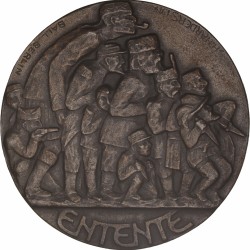 Germany. Empire. 1917. Satirical medal 'England und seine Knechte'.